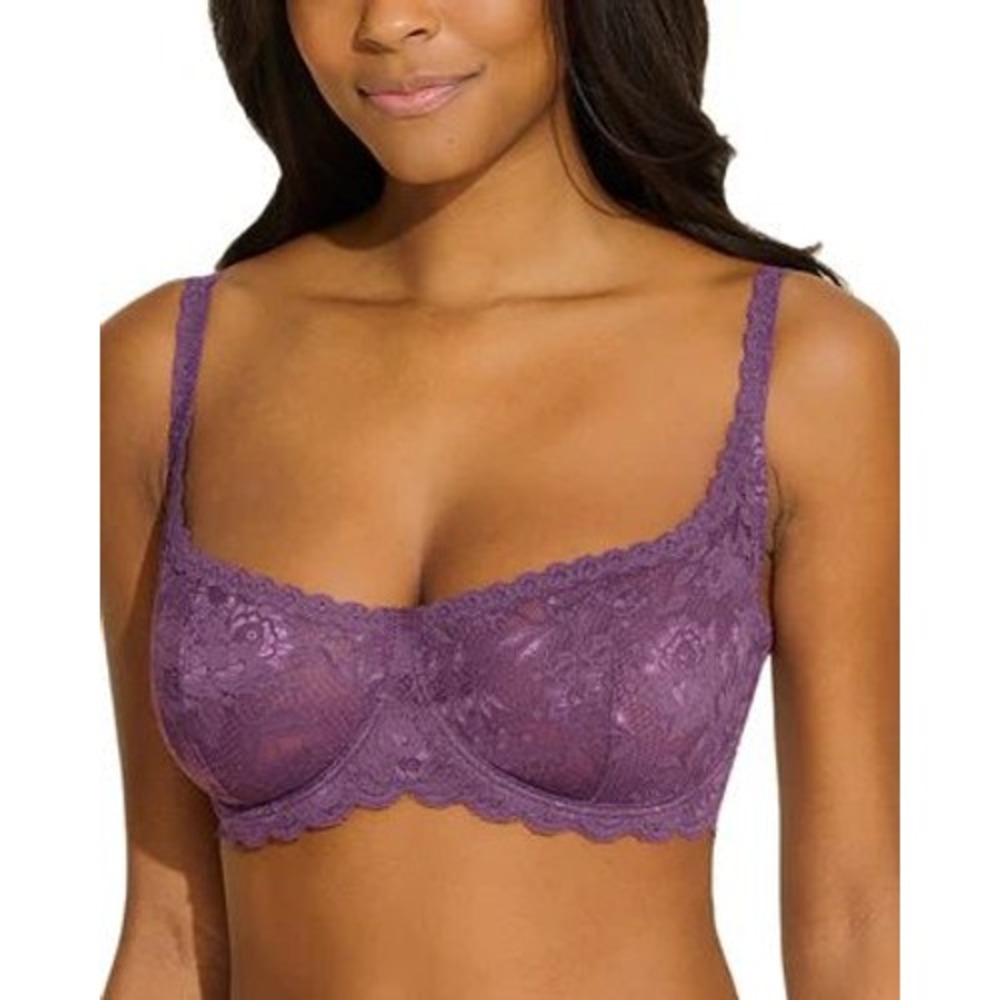 Cosabella Never Say Never Balconette Bra Zaadi Purple Lace 34C